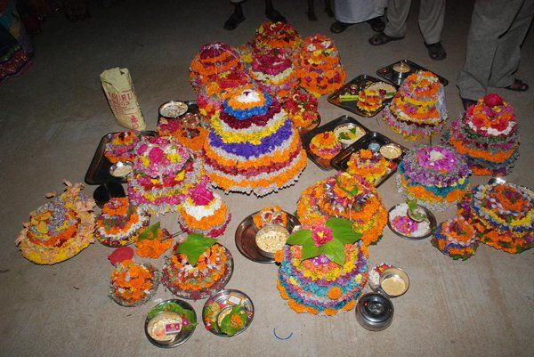 Bathukamma Telangana Flower Festival Photos