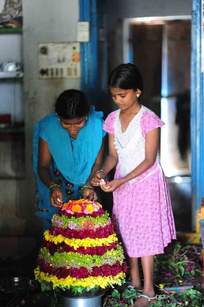 Bathukamma Telangana Flower Festival Photos