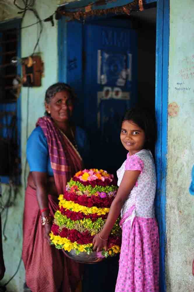 Bathukamma Telangana Flower Festival Photos