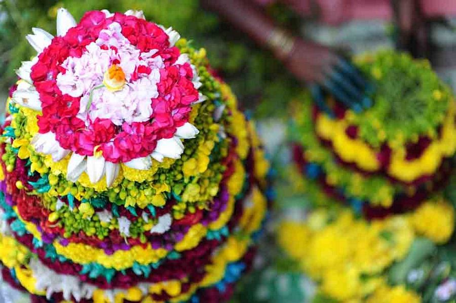 Bathukamma Telangana Flower Festival Photos