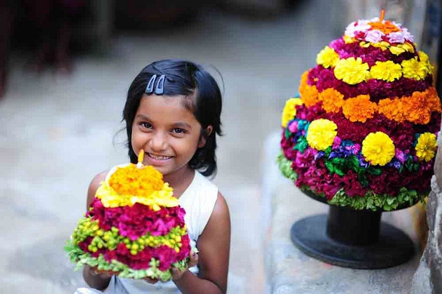 Bathukamma Telangana Flower Festival Photos