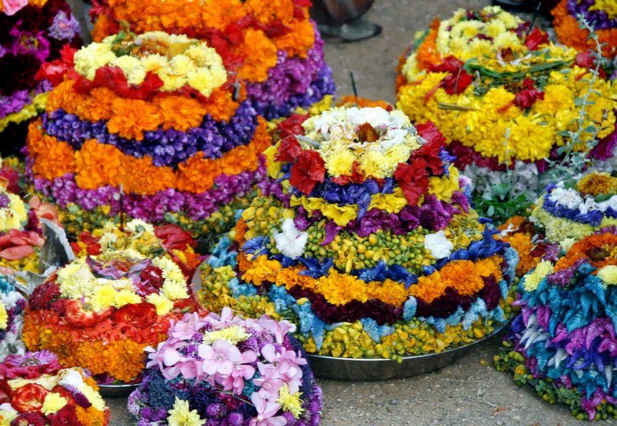 Bathukamma Telangana Flower Festival Pics