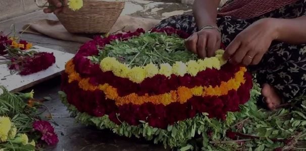 Bathukamma Telangana Flower Festival Pics