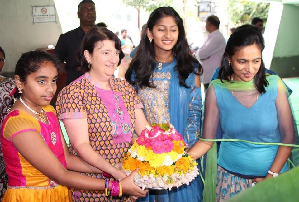 Bathukamma celebrations at Velmal village of Armur constituency