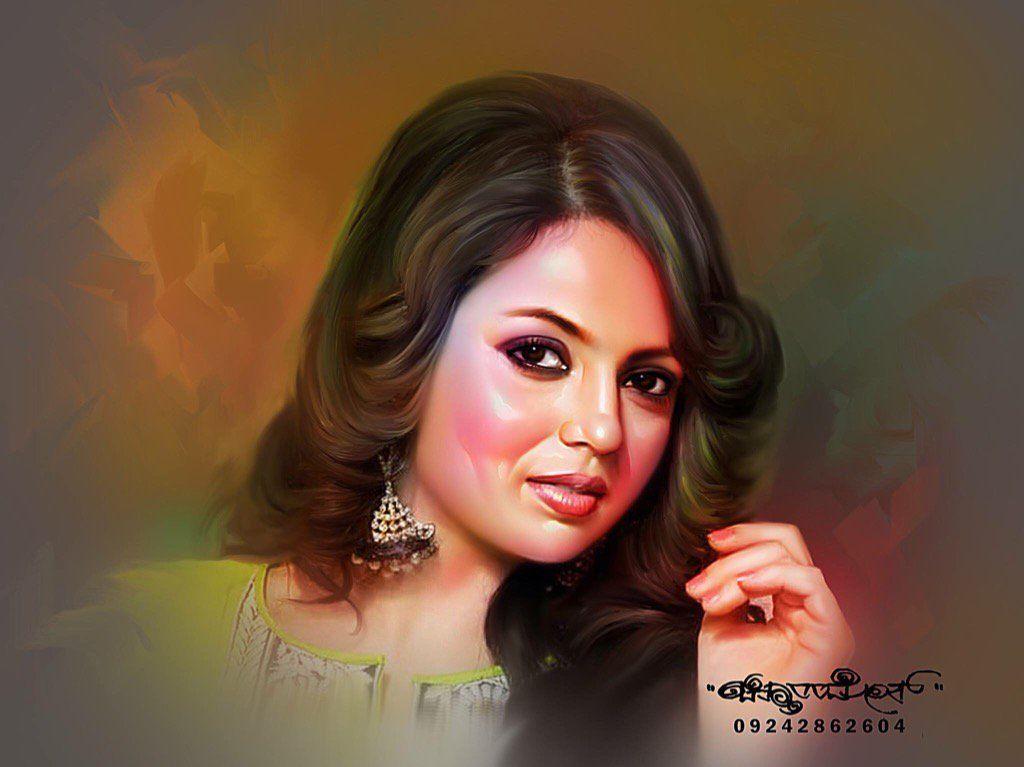 Beautiful Digital Painting of TOP Celebs By Chitthararamesh