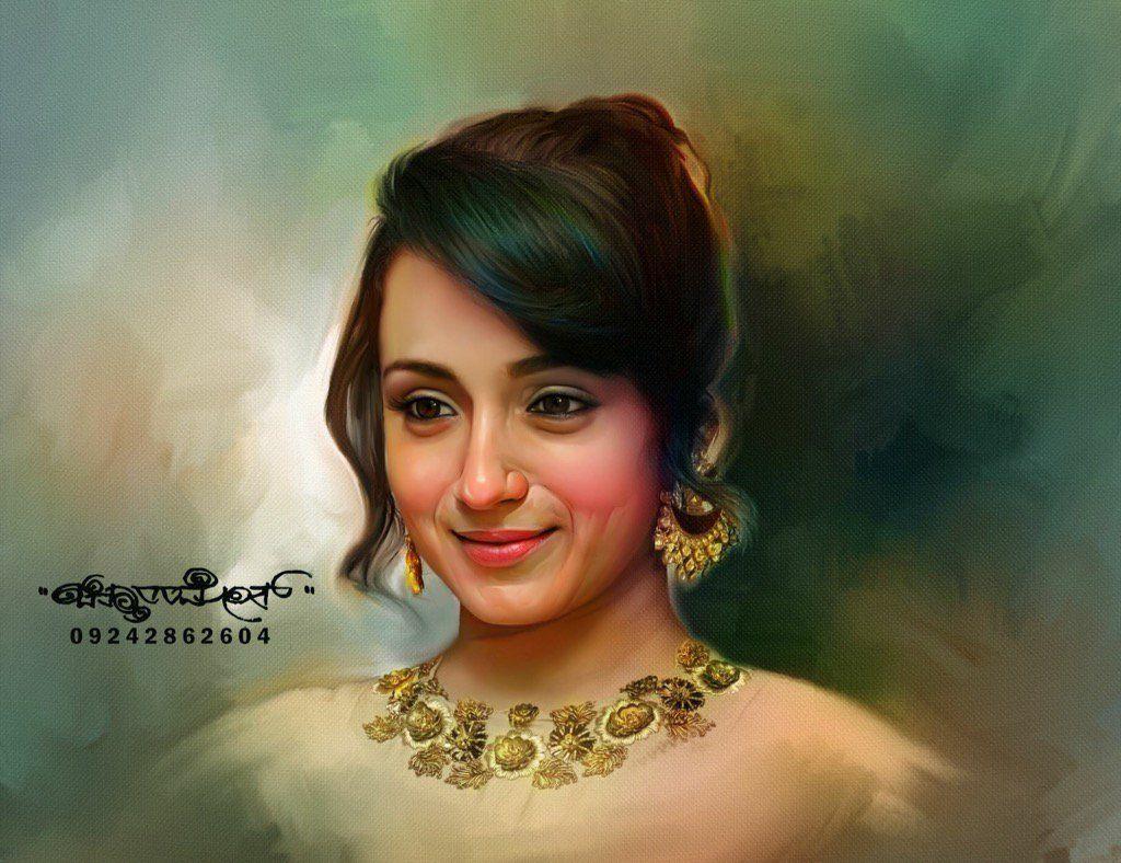 Beautiful Digital Painting of TOP Celebs By Chitthararamesh