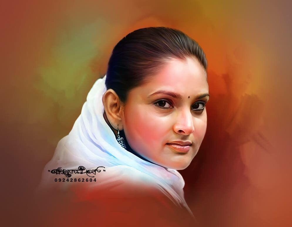 Beautiful Digital Painting of TOP Celebs By Chitthararamesh