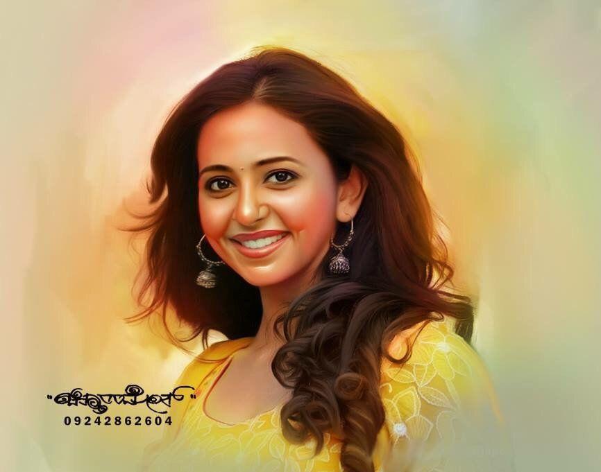 Beautiful Digital Painting of TOP Celebs By Chitthararamesh