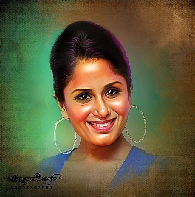 Beautiful Digital Painting of TOP Celebs By Chitthararamesh