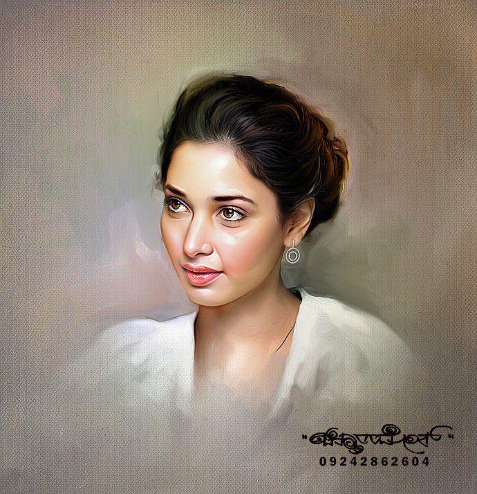 Beautiful Digital Painting of TOP Celebs By Chitthararamesh