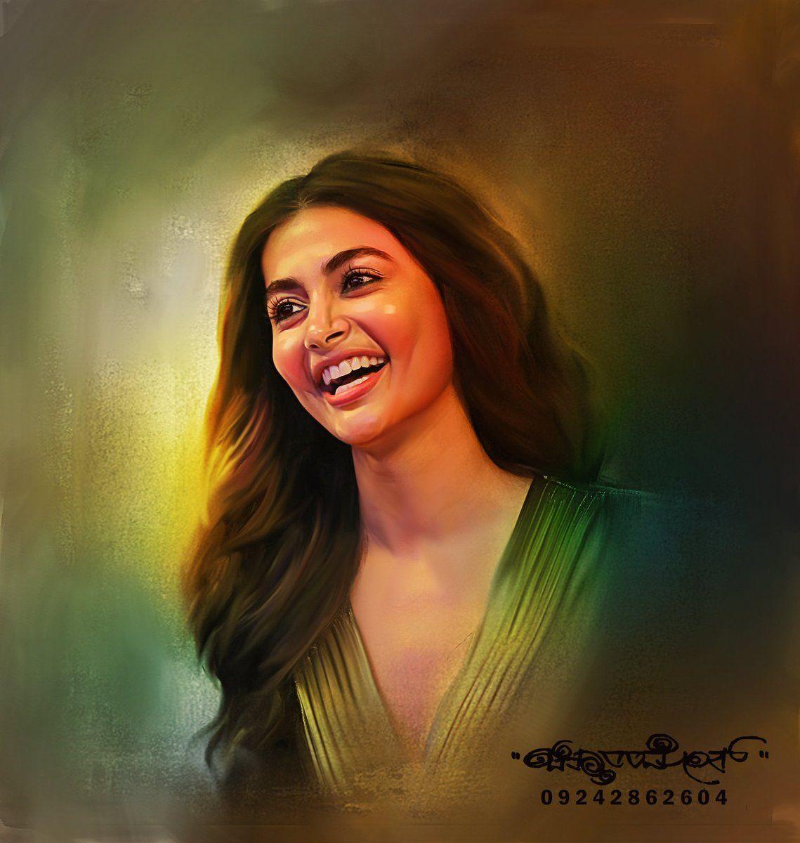 Beautiful Digital Painting of TOP Celebs By Chitthararamesh