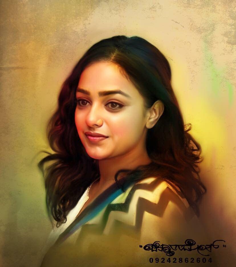 Beautiful Digital Painting of TOP Celebs By Chitthararamesh