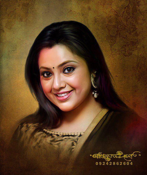 Beautiful Digital Painting of TOP Celebs By Chitthararamesh