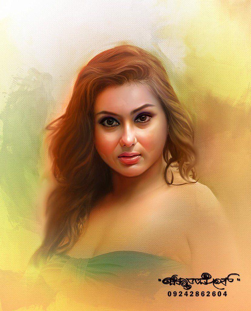 Beautiful Digital Painting of TOP Celebs By Chitthararamesh