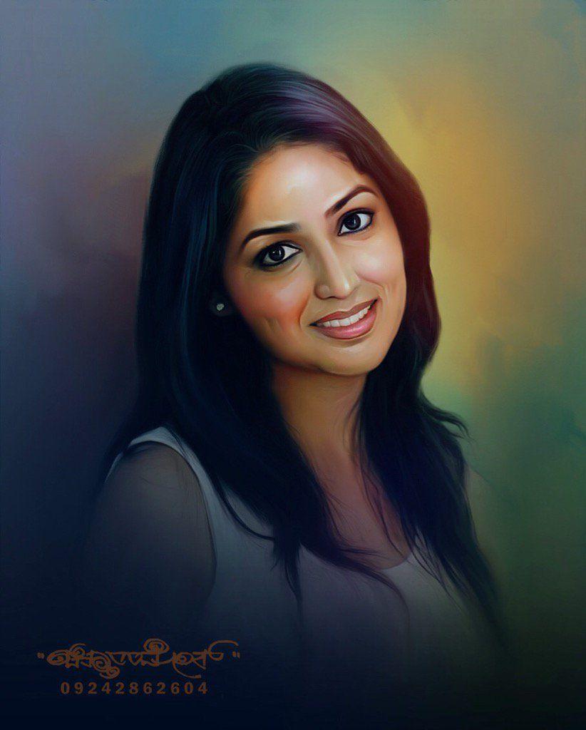 Beautiful Digital Painting of TOP Celebs By Chitthararamesh