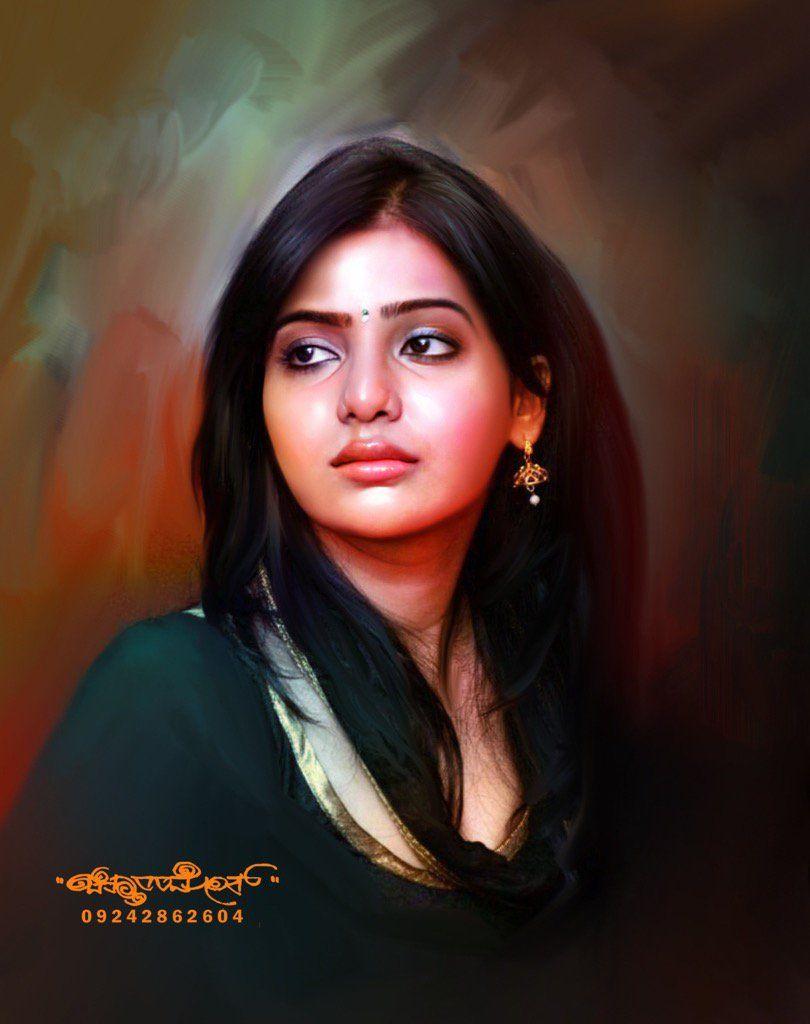 Beautiful Digital Painting of TOP Celebs By Chitthararamesh