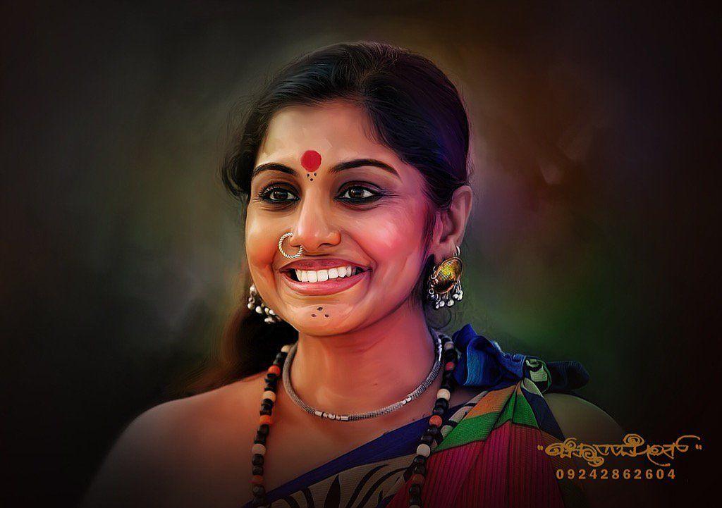 Beautiful Digital Painting of TOP Celebs By Chitthararamesh