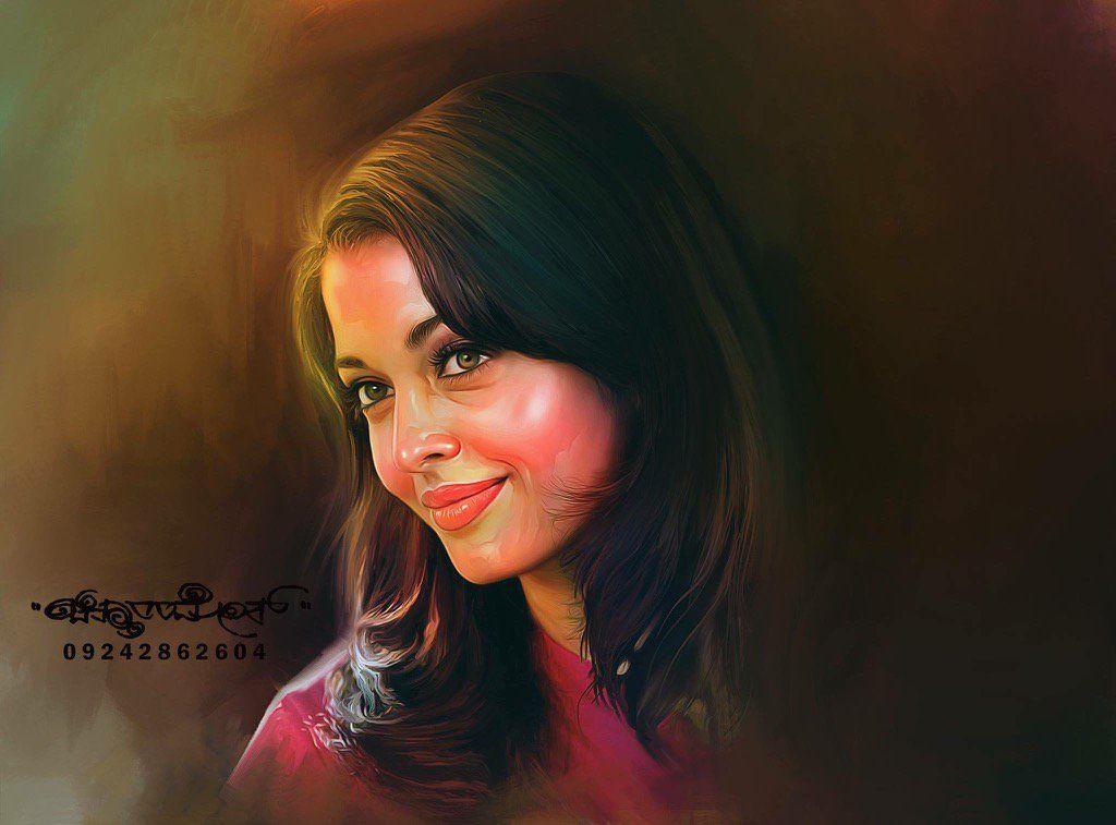 Beautiful Digital Painting of TOP Celebs By Chitthararamesh