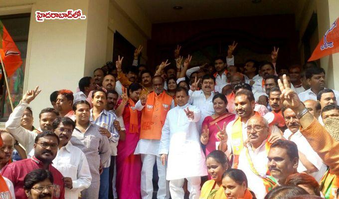 Bharatiya Janata Party Celebrations all over India Photos