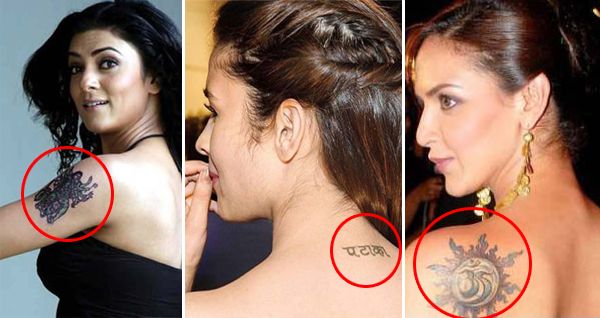 Awesome Bollywood Celebrity Tattoos Photos
