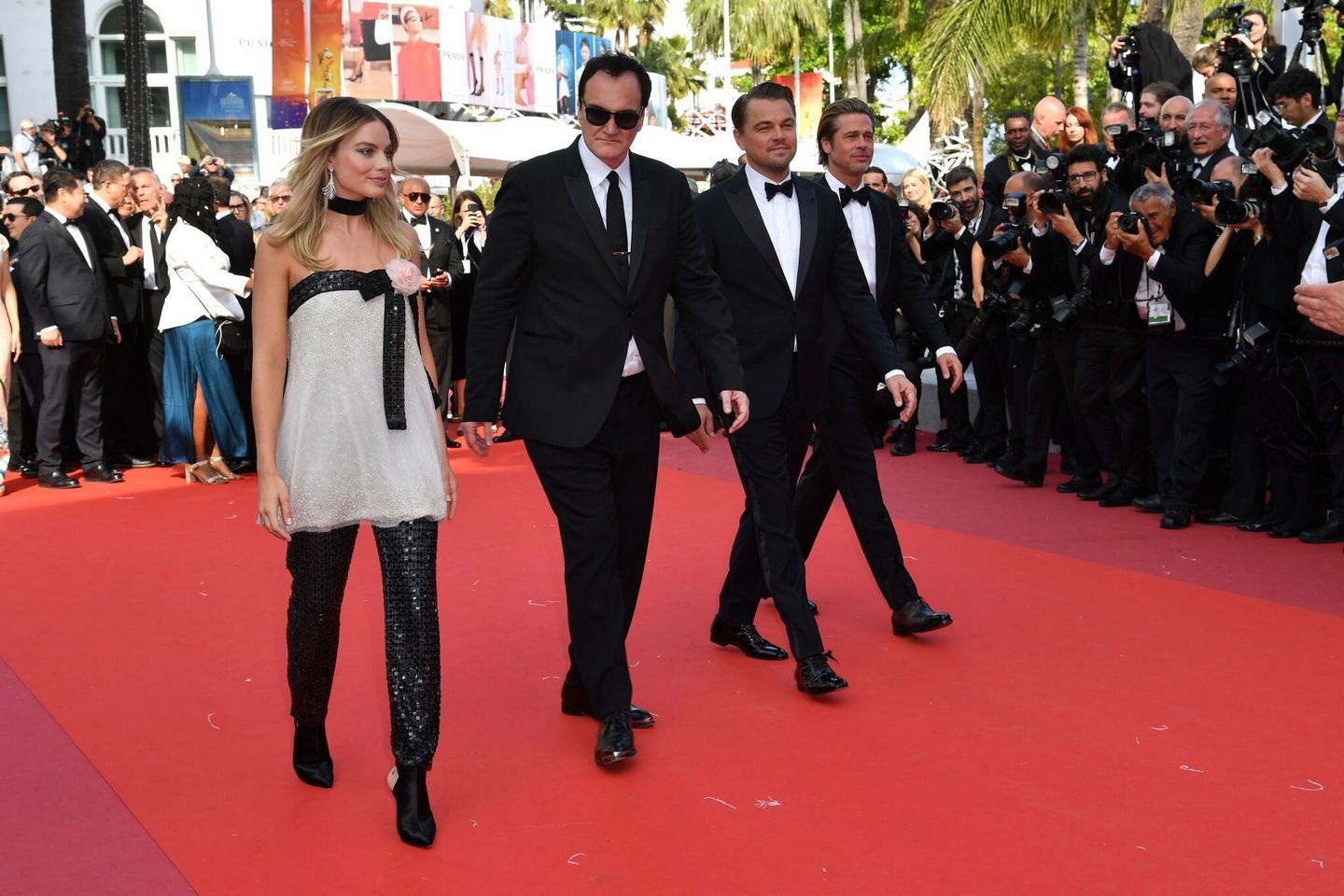 Bradd Pitt and Leonardo DiCaprio and Quentin Tarantino and Margot Robbie Photos