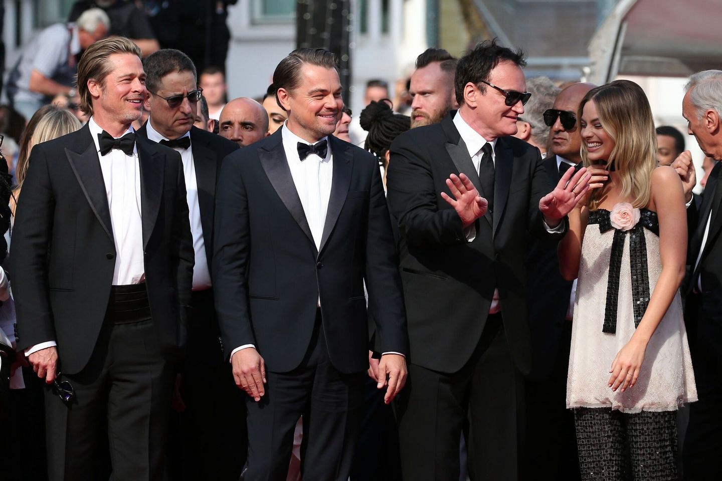 Bradd Pitt and Leonardo DiCaprio and Quentin Tarantino and Margot Robbie Photos