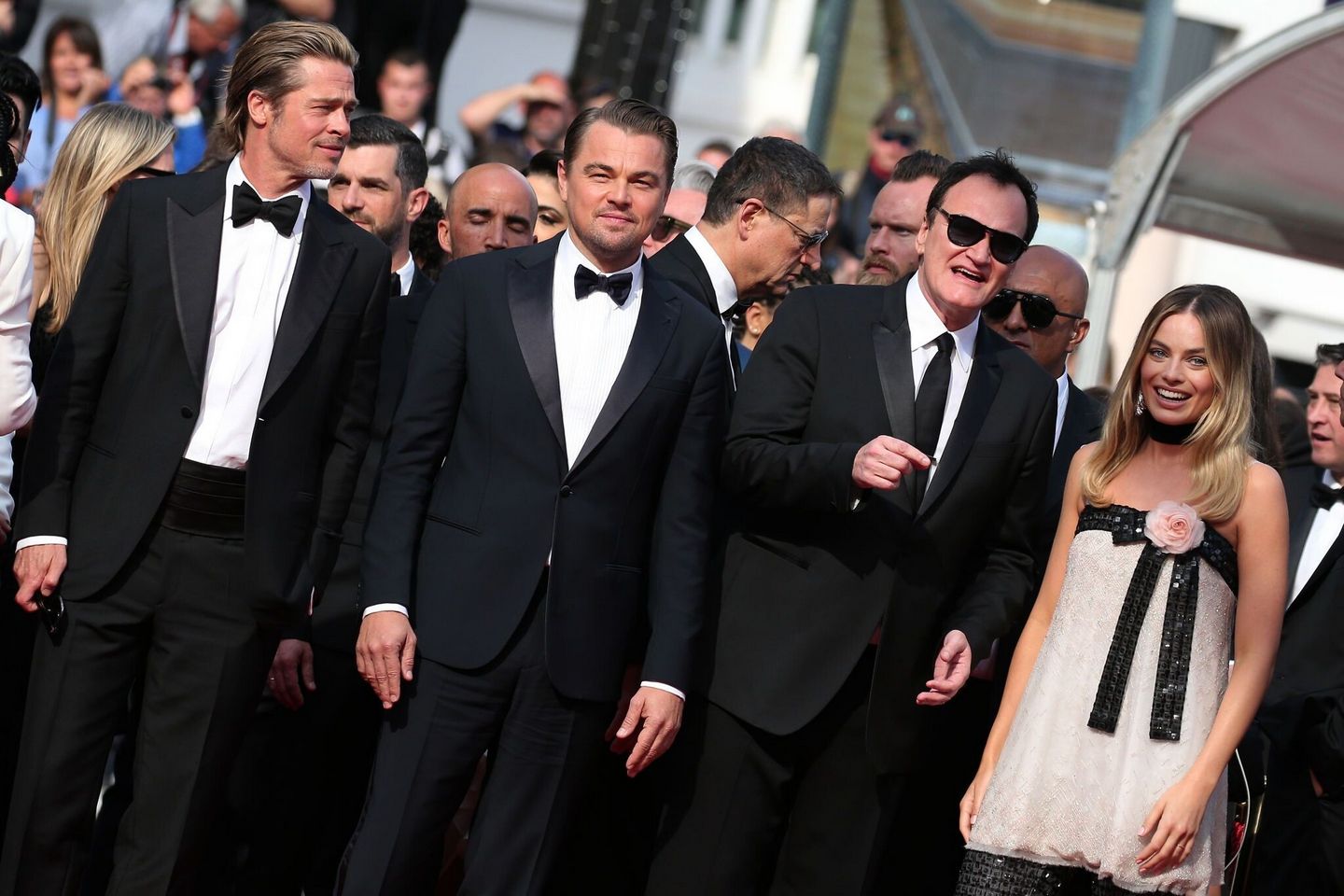 Bradd Pitt and Leonardo DiCaprio and Quentin Tarantino and Margot Robbie Photos