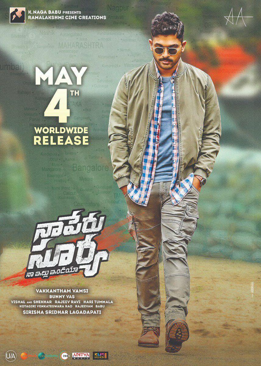 Brand New Stills & Posters of Naa Peru Surya Naa Illu India