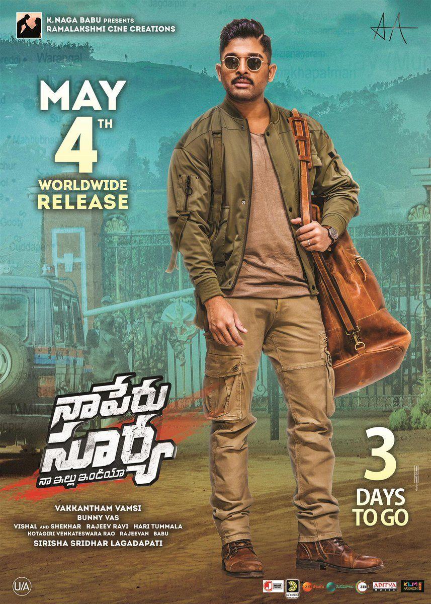 Brand New Stills & Posters of Naa Peru Surya Naa Illu India