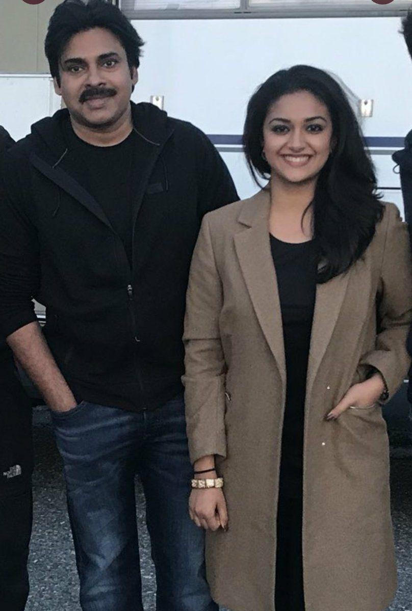 Candid clicks of PowerStar Pawan Kalyan from the sets of Agnyaathavaasi