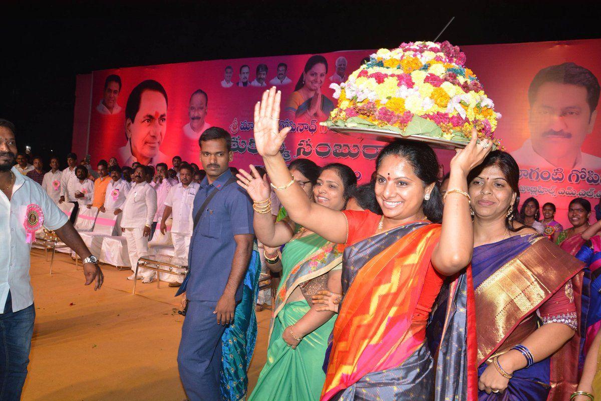 Celebrated Bathukamma at Jubilee Hills Photos