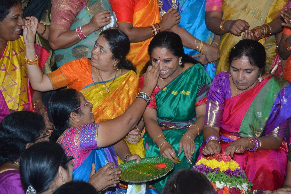 Celebrated Bathukamma at Jubilee Hills Photos