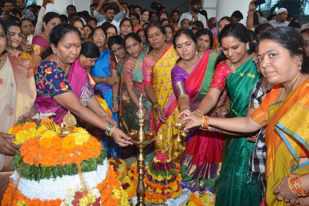 Celebrated Bathukamma at Jubilee Hills Photos