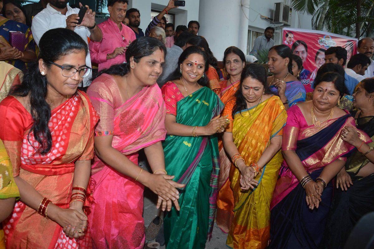 Celebrated Bathukamma at Jubilee Hills Photos