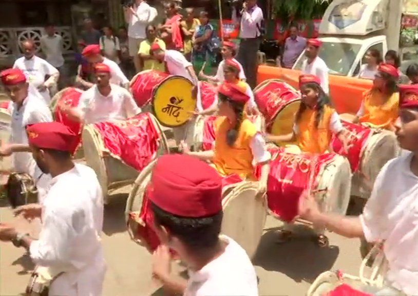 Celebration Photos outside BJP Office