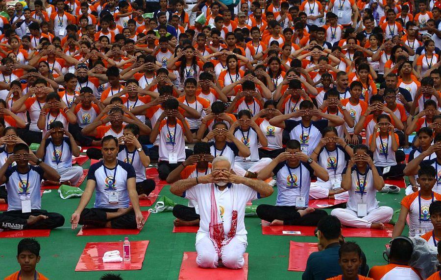 Celebrities Snapped during Yoga session 2017 Highlights Photos