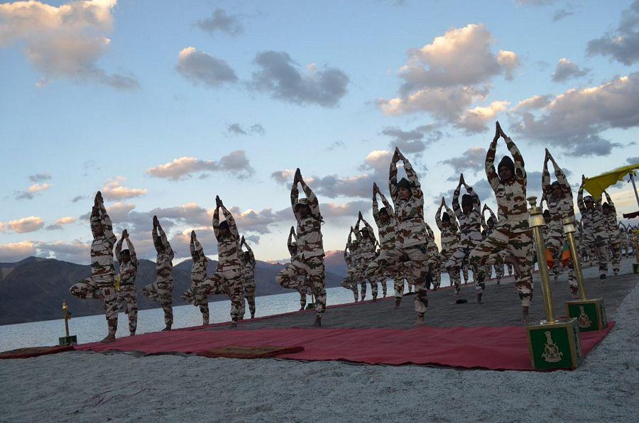 Celebrities Snapped during Yoga session 2017 Highlights Photos