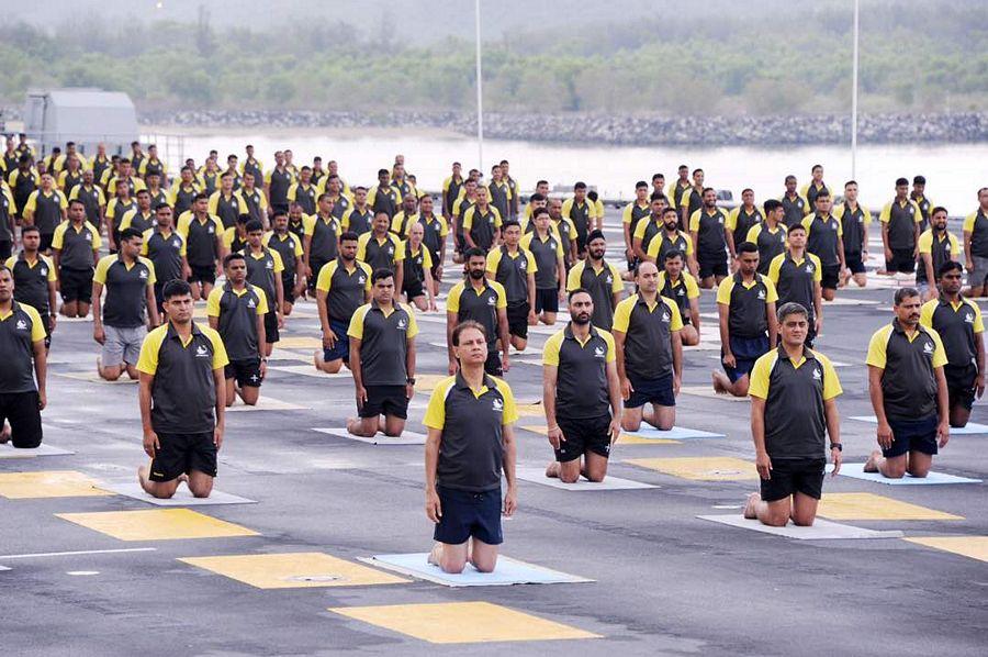 Celebrities Snapped during Yoga session 2017 Highlights Photos