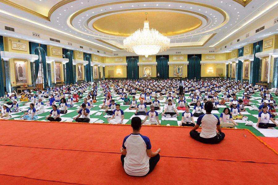 Celebrities Snapped during Yoga session 2017 Highlights Photos