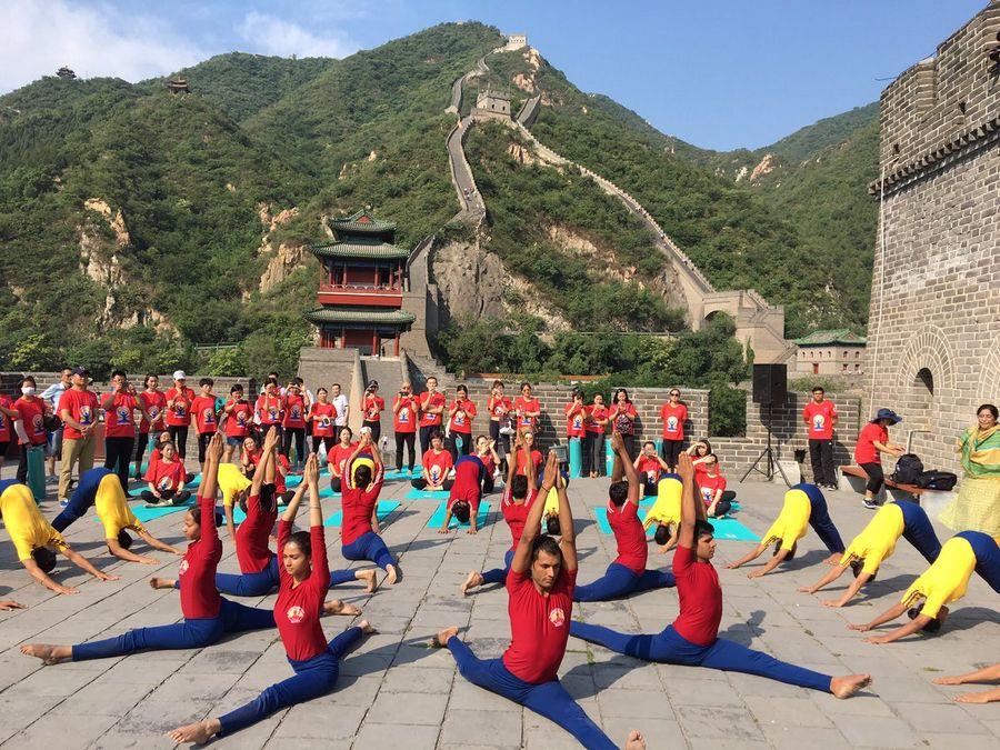 Celebrities Snapped during Yoga session 2017 Highlights Photos