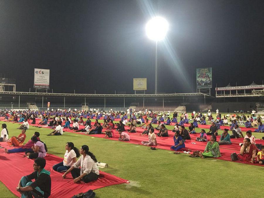 Celebrities Snapped during Yoga session 2017 Highlights Photos