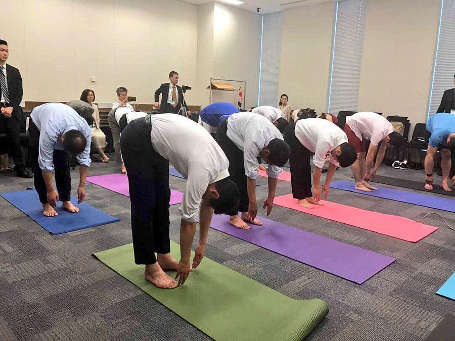 Celebrities Snapped during Yoga session 2017 Highlights Photos