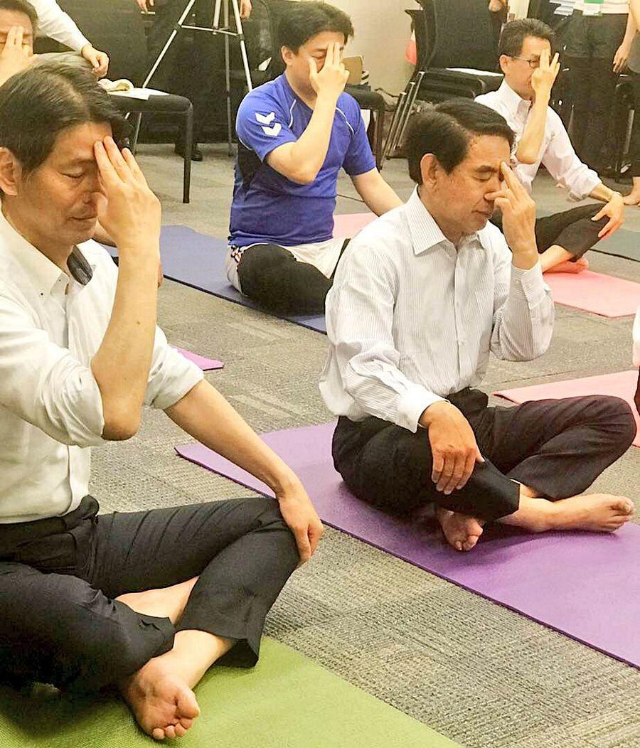 Celebrities Snapped during Yoga session 2017 Highlights Photos