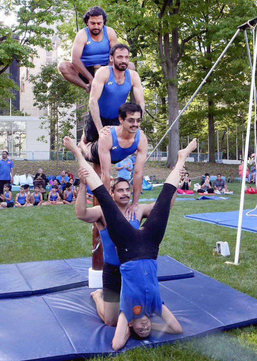 Celebrities Snapped during Yoga session 2017 Highlights Photos