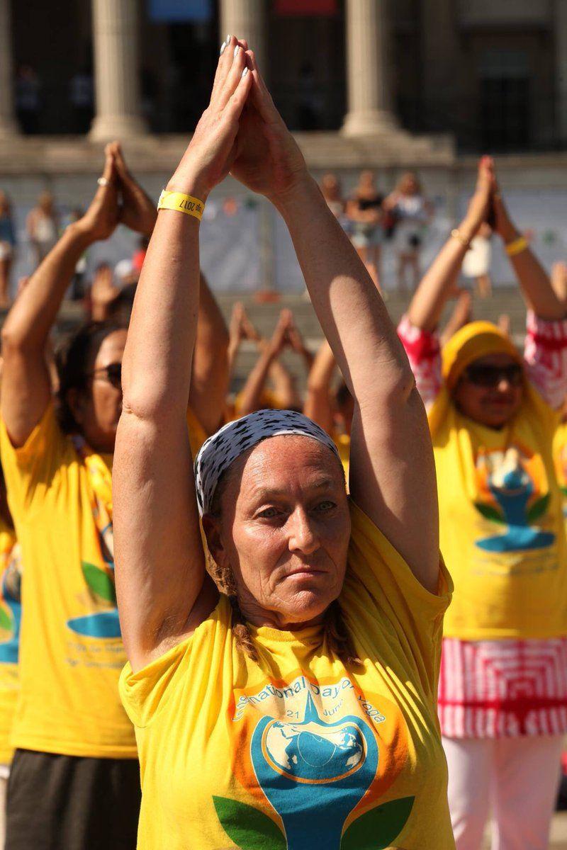 Celebrities Snapped during Yoga session 2017 Highlights Photos