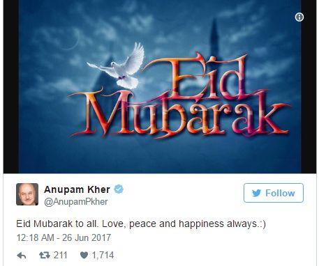 Celebrities Wishes Eid Mubarak Photos