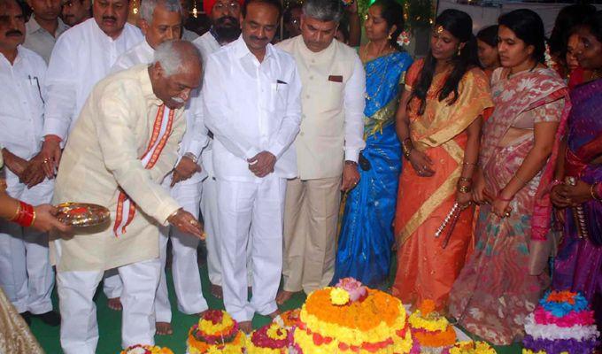 Celebrities at Bathukamma Celebrations Photos