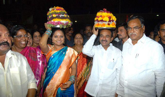 Celebrities at Bathukamma Celebrations Photos