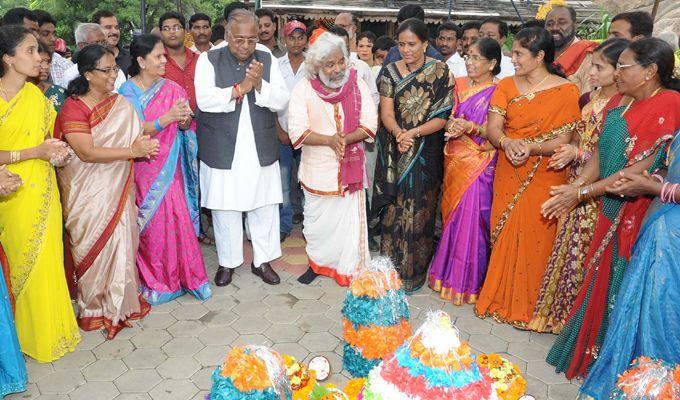 Celebrities at Bathukamma Celebrations Photos