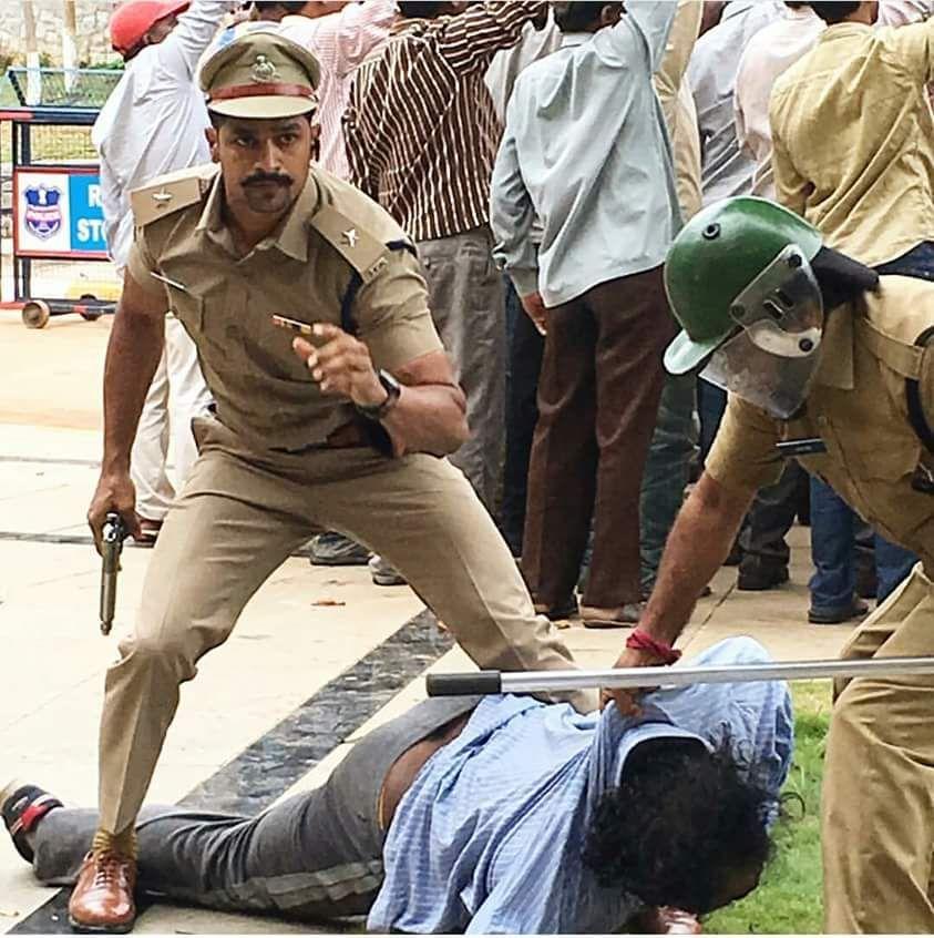 Celebs LEAKED DHRUVA Movie Working Stills